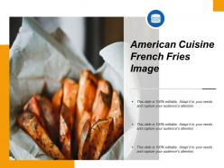 American cuisine french fries image