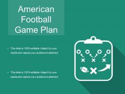 American football game plan