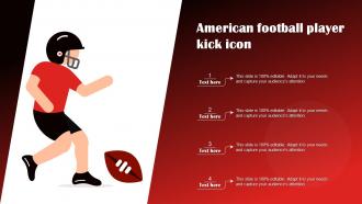 American Football Player Kick Icon