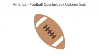 American Football Quarterback Colored Icon In Powerpoint Pptx Png And Editable Eps Format