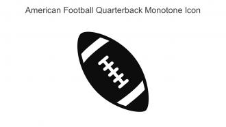 American Football Quarterback Monotone Icon In Powerpoint Pptx Png And Editable Eps Format