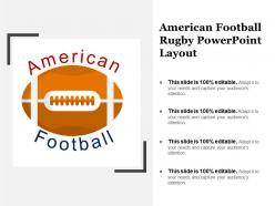 American football rugby powerpoint layout