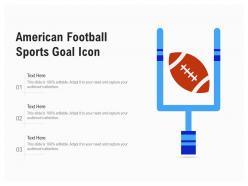 American football sports goal icon