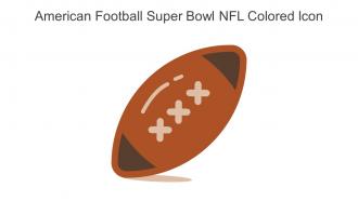 American Football Super Bowl NFL Colored Icon In Powerpoint Pptx Png And Editable Eps Format