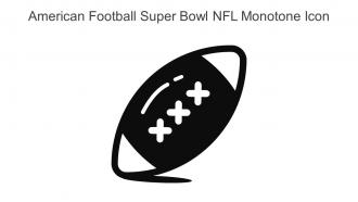 American Football Super Bowl NFL Monotone Icon In Powerpoint Pptx Png And Editable Eps Format