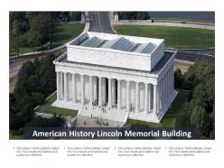 American history lincoln memorial building