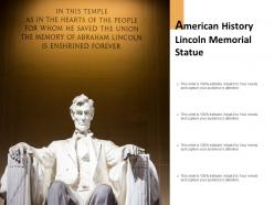 American history lincoln memorial statue