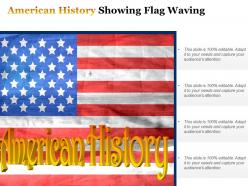 American history showing flag waving