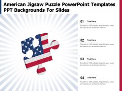 American jigsaw puzzle powerpoint templates ppt backgrounds for slides
