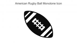 American Rugby Ball Monotone Icon In Powerpoint Pptx Png And Editable Eps Format