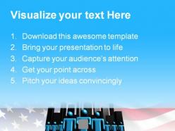 American team business powerpoint backgrounds and templates 0111
