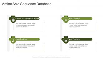 Amino Acid Sequence Database In Powerpoint And Google Slides Cpb