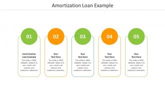 Amortization loan example ppt powerpoint presentation styles example cpb