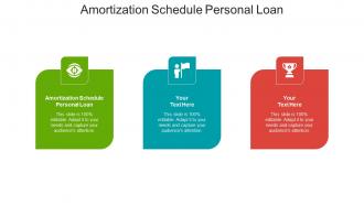 Amortization schedule personal loan ppt powerpoint presentation ideas good cpb