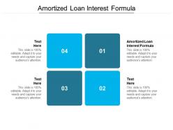 Amortized loan interest formula ppt powerpoint presentation icon cpb