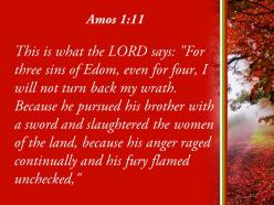 Amos 1 1 the lord says for three powerpoint church sermon