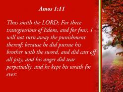 Amos 1 1 the lord says for three powerpoint church sermon