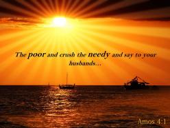 Amos 4 1 the poor and crush the needy powerpoint church sermon