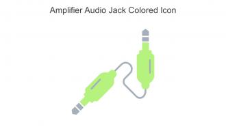 Amplifier Audio Jack Colored Icon In Powerpoint Pptx Png And Editable Eps Format