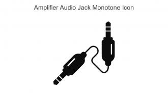 Amplifier Audio Jack Monotone Icon In Powerpoint Pptx Png And Editable Eps Format