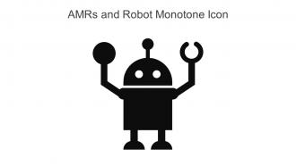 AMRs And Robot Monotone Icon In Powerpoint Pptx Png And Editable Eps Format