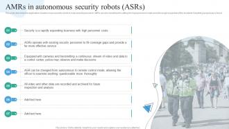 Amrs In Autonomous Security Robots Asrs Autonomous Mobile Robots It