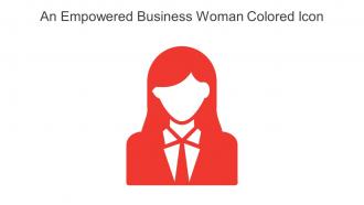 An Empowered Business Woman Colored Icon In Powerpoint Pptx Png And Editable Eps Format