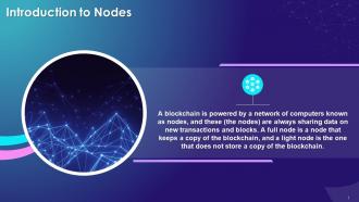 An Overview Of Nodes In Blockchain Training Ppt