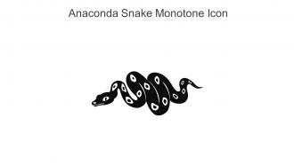 Anaconda Snake Monotone Icon In Powerpoint Pptx Png And Editable Eps Format