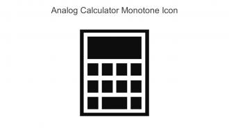 Analog Calculator Monotone Icon In Powerpoint Pptx Png And Editable Eps Format