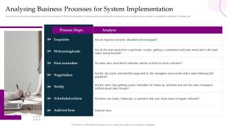Analysing Business Processes For System Implementation Crm Platform Implementation Plan