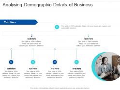 Analysing demographic details of business infographic template