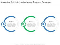 Analysing distributed and allocated business resources infographic template
