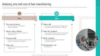 Analysing Pros And Cons Of Lean Manufacturing Implementing Latest Manufacturing Strategy SS V
