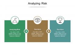 Analysing risk ppt powerpoint presentation diagram templates cpb
