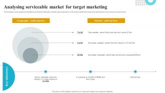 Analysing Serviceable Market For Target Marketing How To Create A Target Market Strategy Strategy Ss V