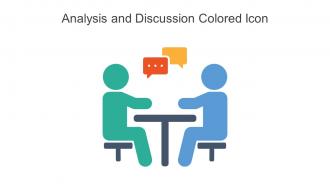 Analysis And Discussion Colored Icon In Powerpoint Pptx Png And Editable Eps Format