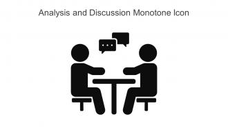 Analysis And Discussion Monotone Icon In Powerpoint Pptx Png And Editable Eps Format