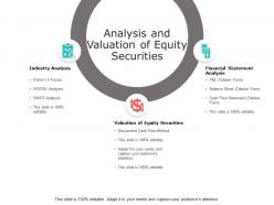 Analysis and valuation of equity securities financial analysis ppt powerpoint slides