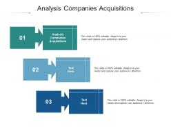 Analysis companies acquisitions ppt powerpoint presentation model samples cpb