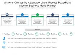 Analysis Competitive Advantage Linear Process Powerpoint Slide For Business Model Planner Infographic Template