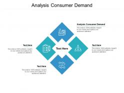Analysis consumer demand ppt powerpoint presentation professional backgrounds cpb