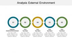 Analysis external environment ppt powerpoint presentation icon show cpb