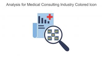 Analysis For Medical Consulting Industry Colored Icon In Powerpoint Pptx Png And Editable Eps Format