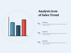 Analysis icon of sales trend