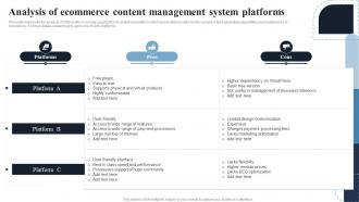 Analysis Of Ecommerce Content Deploying Effective Ecommerce Management System