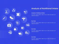 Analysis of nutritional intake ppt powerpoint presentation diagram templates