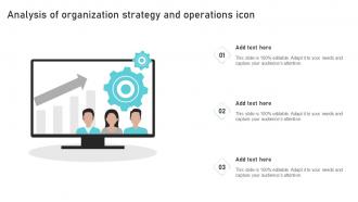 Analysis Of Organization Strategy And Operations Icon