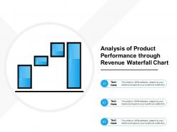Analysis of product performance through revenue waterfall chart