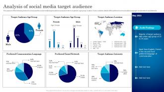 Analysis Of Social Media Target Audience Assessment Plan For Online Marketing